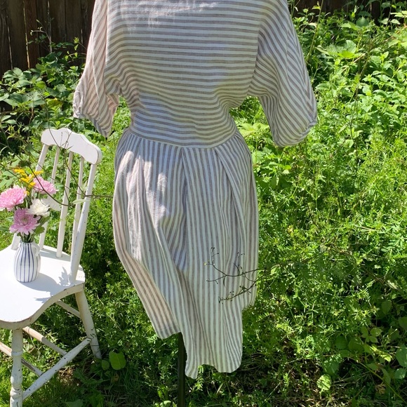 MODASPIA French Stripe Linen Dress - Picture 11 of 14